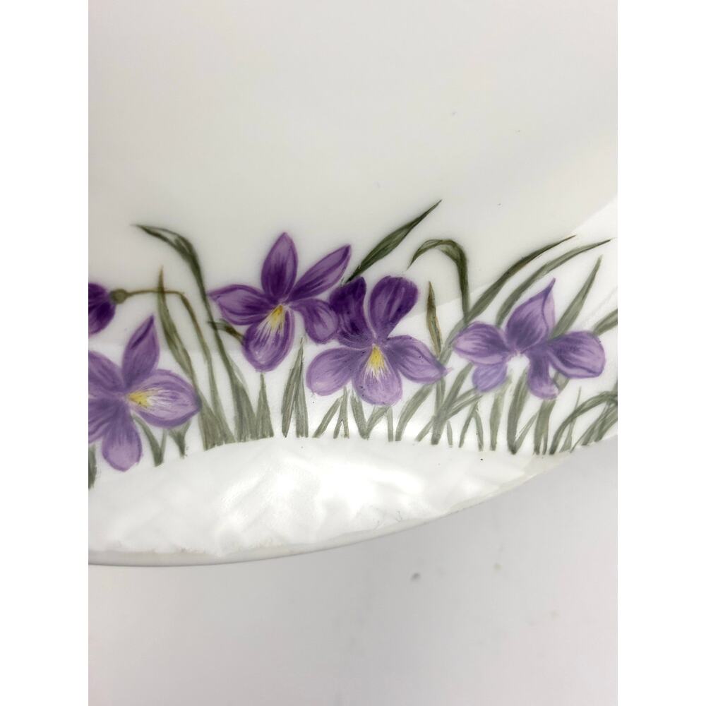 Antique H & C Haviland Limoges France 7.5" Purple Floral Porcelain Plate - Picture 4 of 14